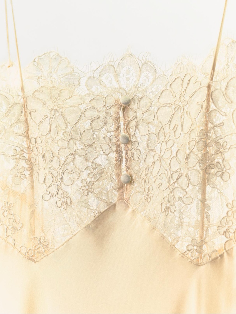 SATIN LACE SLIP DRESS
Zara Cream Lace-Trim Satin Slip Dress - Picture 8 of 12